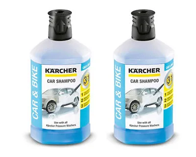Karcher Snow Foam Bottle Pressure Washer Detergent Car Shampoo 3-IN-1 X 2 BOTTLE • £16.90