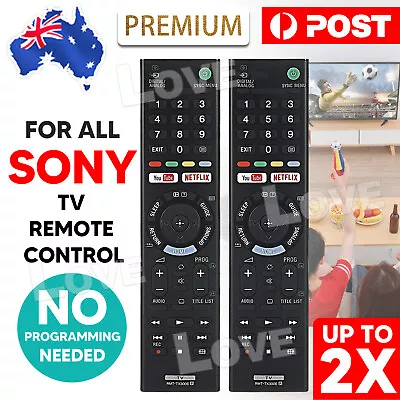 1/2xGENUINE SONY REMOTE CONTROL For ALL SONY TV NETFLIX Bravia 4k Ultra HD Smart • $15.85