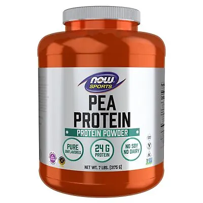NOW FOODS Pea Protein Pure Unflavored Powder - 7 Lbs. • $59.69