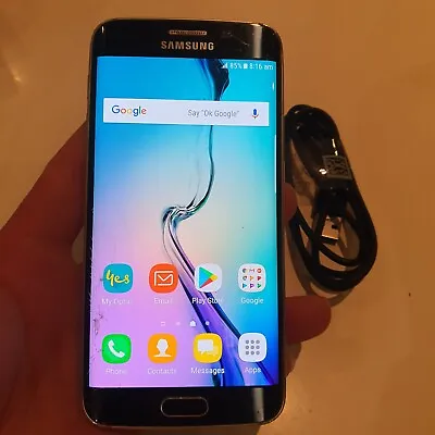 Samsung Galaxy S6 EDGE SM-G925I 64GB Unlocked ** Cracked Glass** Works Perfectly • $89