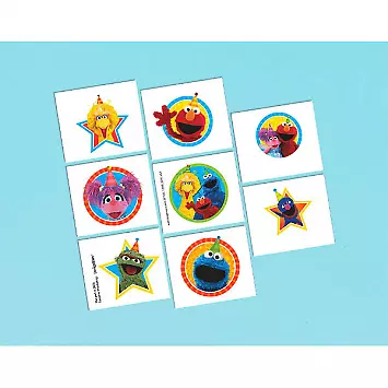 Sesame Street Temporary Tattoos - 1 Sheet 8 Tattoos • $4.92