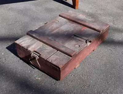 Antique Military Ammunition Ammo Strong Box Chest • $265