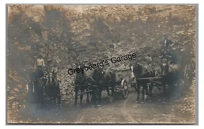 RPPC Quarry Mining Near MONTOURSVILLE PA Lycoming County Real Photo Postcard • $44.99