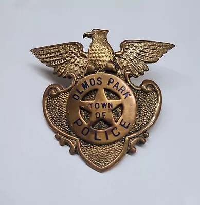 Vintage Town Of Olmos Park TEXAS Police Badge Very Rare • $99.99