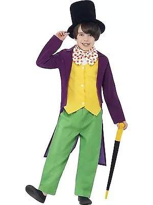 Roald Dahl Willy Wonka Children's Costume With Hat And Cane • $39.45