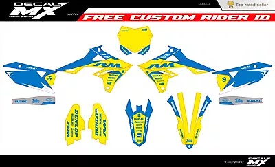 Fits Suzuki RMZ 250 2019 To 2024 RMZ450 2018 To 2024 Graphic Kit Decals Stickers • $128.24