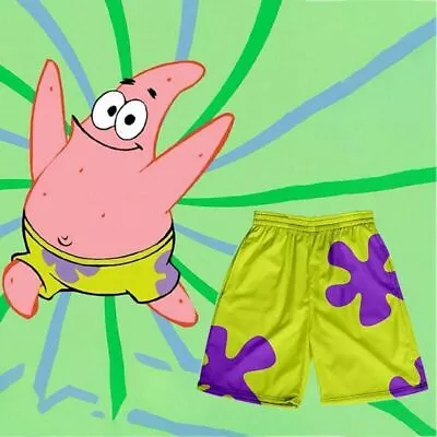 Patrick SpongeBob Men Swim Shorts Swimming Running Board Shorts Trunks Swimwear~ • £11.99