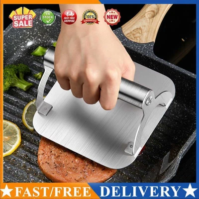 £14.05 • Buy Beef Burger Press Non-Stick Burger Smasher Antirust Portable Kitchen Accessories