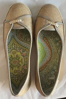 Sand Colored Michelle K. Women’s Flat Shoes. USA Size: 8.5 • $8