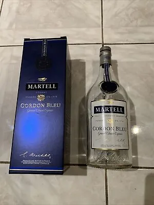 1 Empty Bottle Of Martell Grand Classic Cognac Cordon Bleu With Box • $10