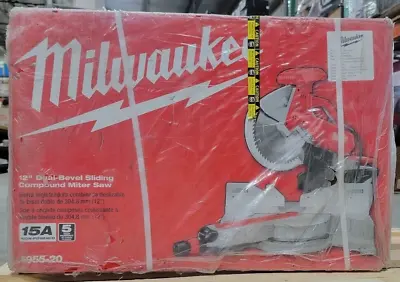 Milwaukee 12 In Dual-Bevel Sliding Compound Miter Saw 6955-20 (NEW Damaged Box) • $499.95