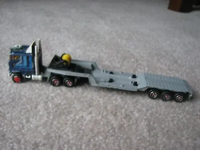 Vintage Majorette Cabover Super Movers  Semi Truck Tractor Trailer Lowboy 1/87 • $9.99