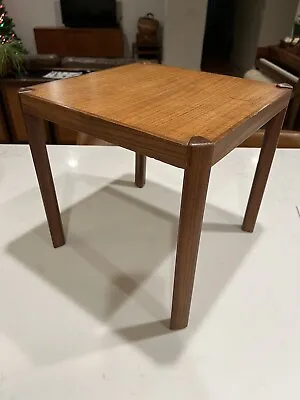 Vintage Hans Olsen LH Lindebo Hansen Mid Century Denmark Teak 13.75  End Table • $445.98