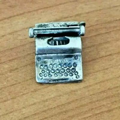 Vintage Sterling Danecraft Typewriter Charm • $10