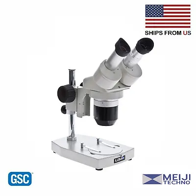 Meiji Techno EMT-2- 2 Dual-power Stereo Microscope - BRAND NEW - Base Included • $850.99