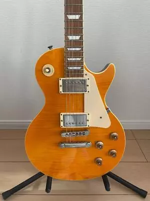 Burny Electric Guitar Les Paul Vintage Lemon Drop RLG-55S W/Gig Bag Used Product • $427.49