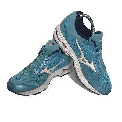 Mizuno Wave Rider 22 Blue Women's Running Shoes Size 9 J1GD183101 • $32.99