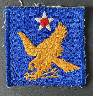 WWII Second US Air Force 2nd USAF British Made Black Back Patch • £32.50