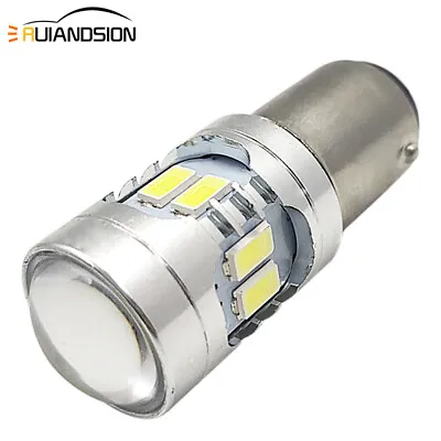 1X 6V 12V 24V BA15D White 5730 12 SMD LED Indicator Turn Signal Light Bulb Globe • $5.14