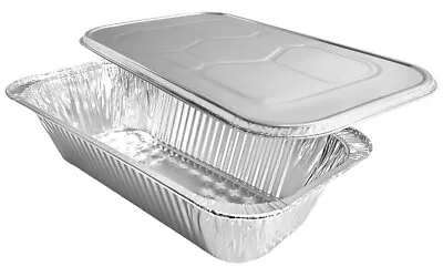 PACTOGO  1/3 Third-Size Aluminum Foil Steam Table Pans With Matching Foil Lids • $21.99