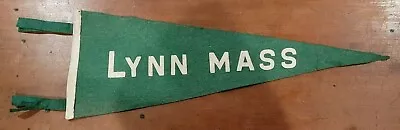 Rare 1920's-30's 24  LYNN MASSACHUSETTS Original Felt Pennant-Raised Letters • $69.99