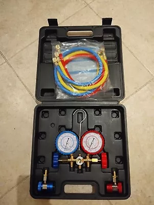 New Air Conditioning/AC/Refrigeration Diagnostic Manifold Gauge Kit • £33