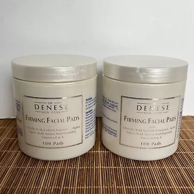 2 Dr. Denese Firming Facial Pads With Glycolic Acid 100 Pads Sealed CoQ10 Lot 2 • $48.99