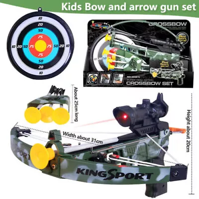 Outdoor Game Real Action Kids Crossbow Set With Target Children Toy Archery AU • $42.99