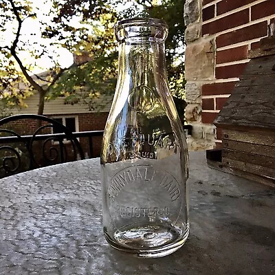 Qt Milk Bottle Sunnydale Dairy Cumberland MD Maryland Emb Very Rare Ca 1920s Old • $162.49