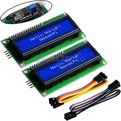 I2C 1602 LCD Display Module 16X2 Blue Backlight LCD Screen For Raspberry Pi • $10.99