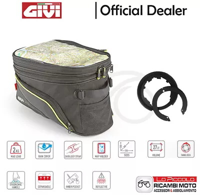 BF04 +EA143B Tank Bag Tanklock GIVI Kawasaki Er 6n/Er 6f 650 2008/2016 • $108.03