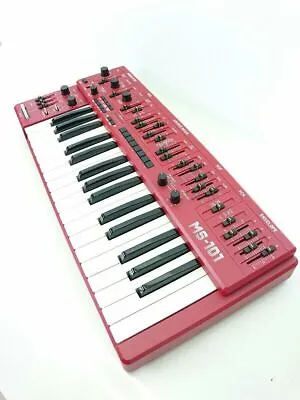 BEHRINGER MS-101 Red Synthesizer 32Keys With Hand Grips Straps Adapters • $343