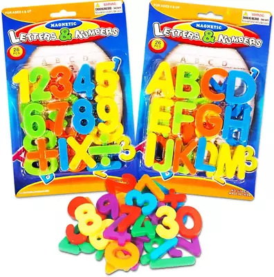 (2 Pack) Magnetic Learning Letters And Numbers Total 52 Piece Set • $13.41