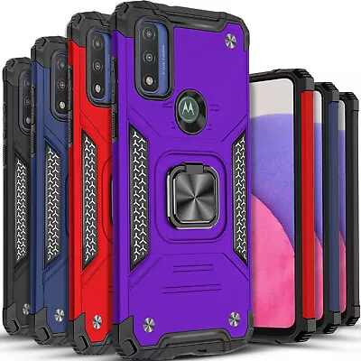 For Motorola Moto G Power 2022 Phone Case Kickstand Cover+ Tempered Glass Screen • $9.99