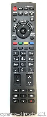 New Replacement Remote Control For Panasonic TX-L32E6B TX-L39E6B TX-L42E6B • £8.95