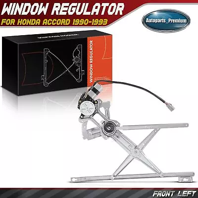 Power Window Regulator With Motor For Honda Accord 1990-1993 Front Left 741-717 • $38.99