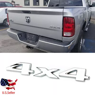 1PC Chrome 3D 4X4 Rear Emblem Badge Car For Chrysler Dodge Ram 1500 2500 3500 • $9.96