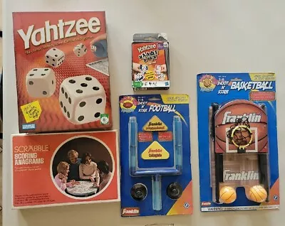 Scrabble Scoring Anagrams & Yahtzee & Table Top Basketball Football Family Games • $30