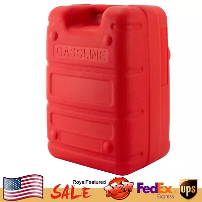 Portable Boat 6 Gallon Gas Fuel Tank Red Plastic Outboard External Fuel Tank • $57.01