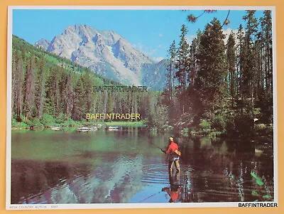 Vintage Fishing Calendar Salesman Sample Litho Print 8  X 6  High Country Action • $4.33
