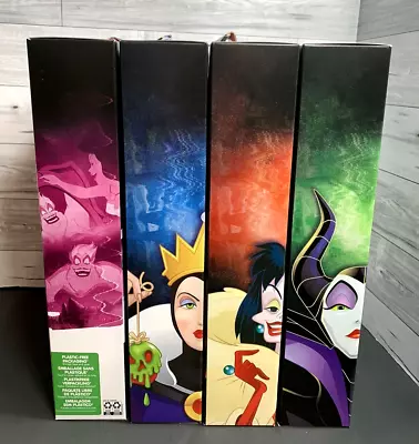 4 Hasbro Disney Villains Dolls -Maleficent Evil Queen Ursula And Cruella New • $254.71