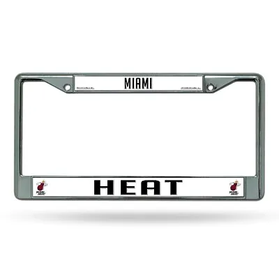 Miami Heat NBA Chrome Metal License Plate Frame • $18.99
