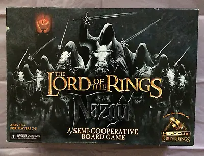 The Lord Of The Rings NAZGUL Semi-co-operative Board Game CONTENTS UNUSED 14+ • £29.99
