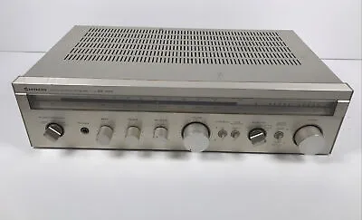 Hitachi Am-Fm Stereo Receiver SR-4010 Silver Plate Vintage Radio Tuner • $95