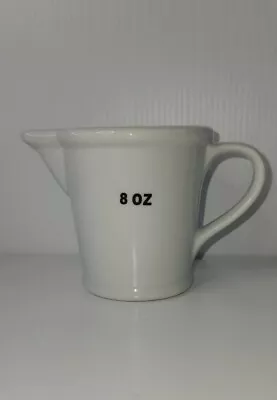 White 8oz. - 250ml. Measuring Cup Pourer Cool  Design N.D. Exclusive • $12.95