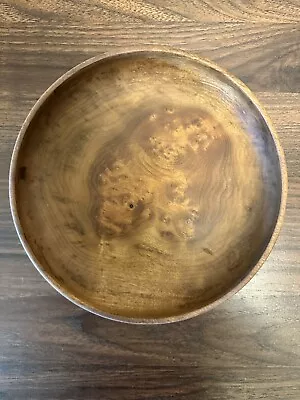 Vtg Oregon Myrtlewood Hand Turned Bowl 8  X 2” Hand Turned Natural Beauty • $24.95