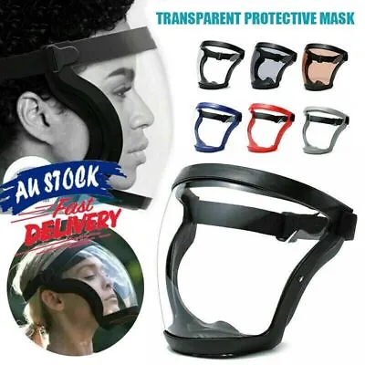 Head Cover Anti-fog Full Face Shield Super Protective Transparent Safety Mask AU • $12.68