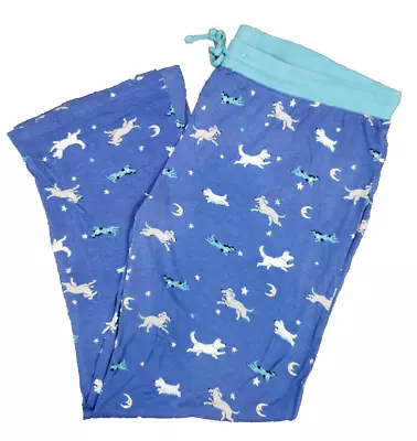 Nite Nite Munki Munki Pajama Pants Blue Dog Over Moon - Women's 2XL • $13.79