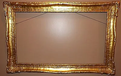 ORIGINAL Newcomb-Macklin Frame 42 X 27 1/2  Intricate Ornate Gold Leaf STUNNING! • $348.25