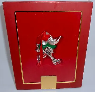 LENOX SKATING MICKEY Mouse Metal Christmas Ornament DISNEY SHOWCASE  H65 • $21